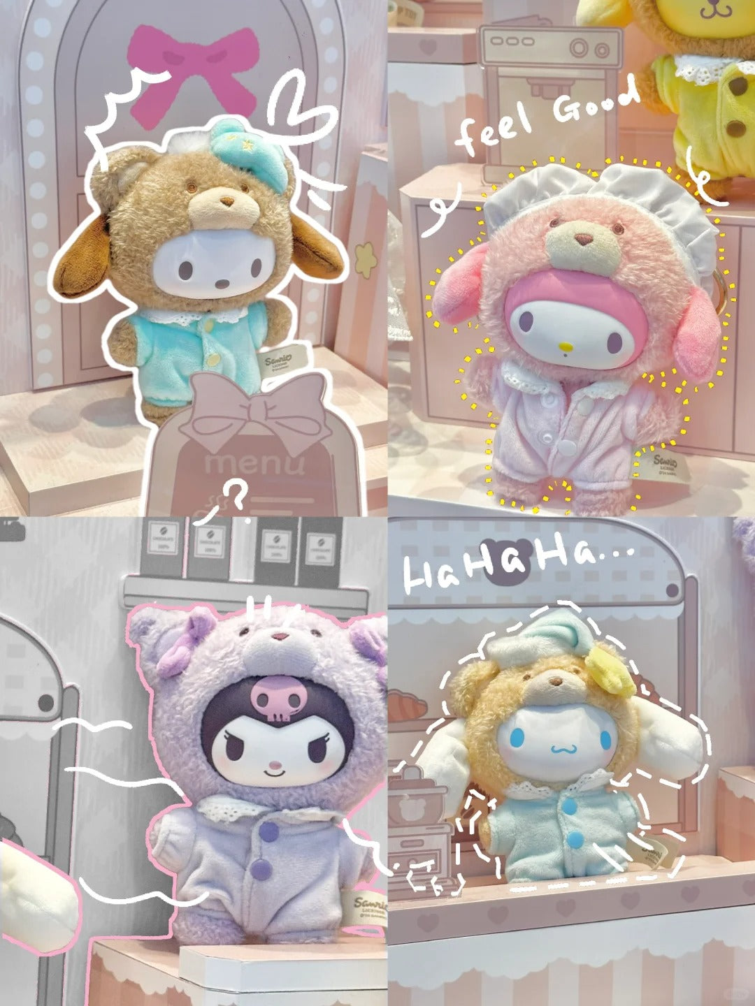 Clear Box -Sanrio 【Latte Baby】  Plush Doll Series Blind V1